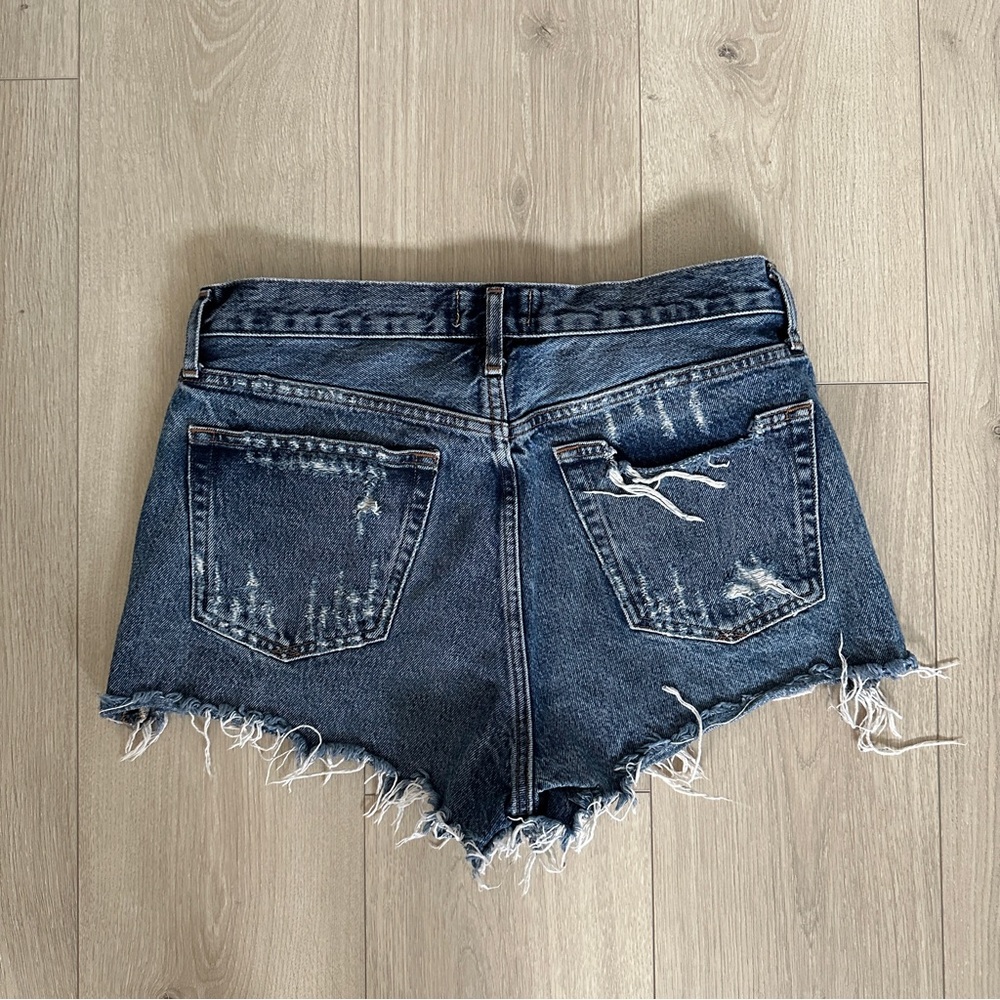AGOLDE Parker Vintage Cut Off Shorts in Caution - Picture 2 of 6